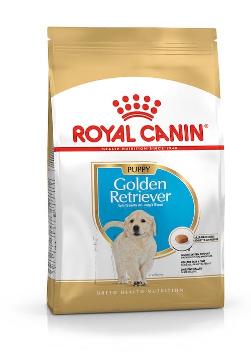 Päivän 26.07.2024 tarjouksena verkkokaupassamme Korhone on ROYAL CANIN BHN Golden Retriever Puppy – kuivaruoka pennuille – 12 kg