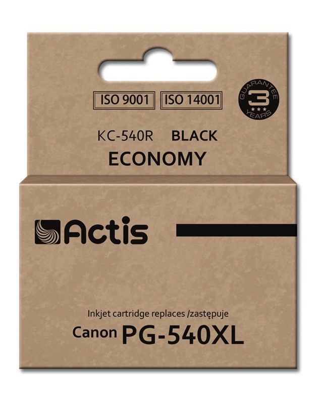 Osta tuote Actis KC-540R muste (korvaa Canon PG-540XL:lle; vakio; 22 ml; musta) verkkokaupastamme Korhone 10% alennuksella koodilla KORHONE
