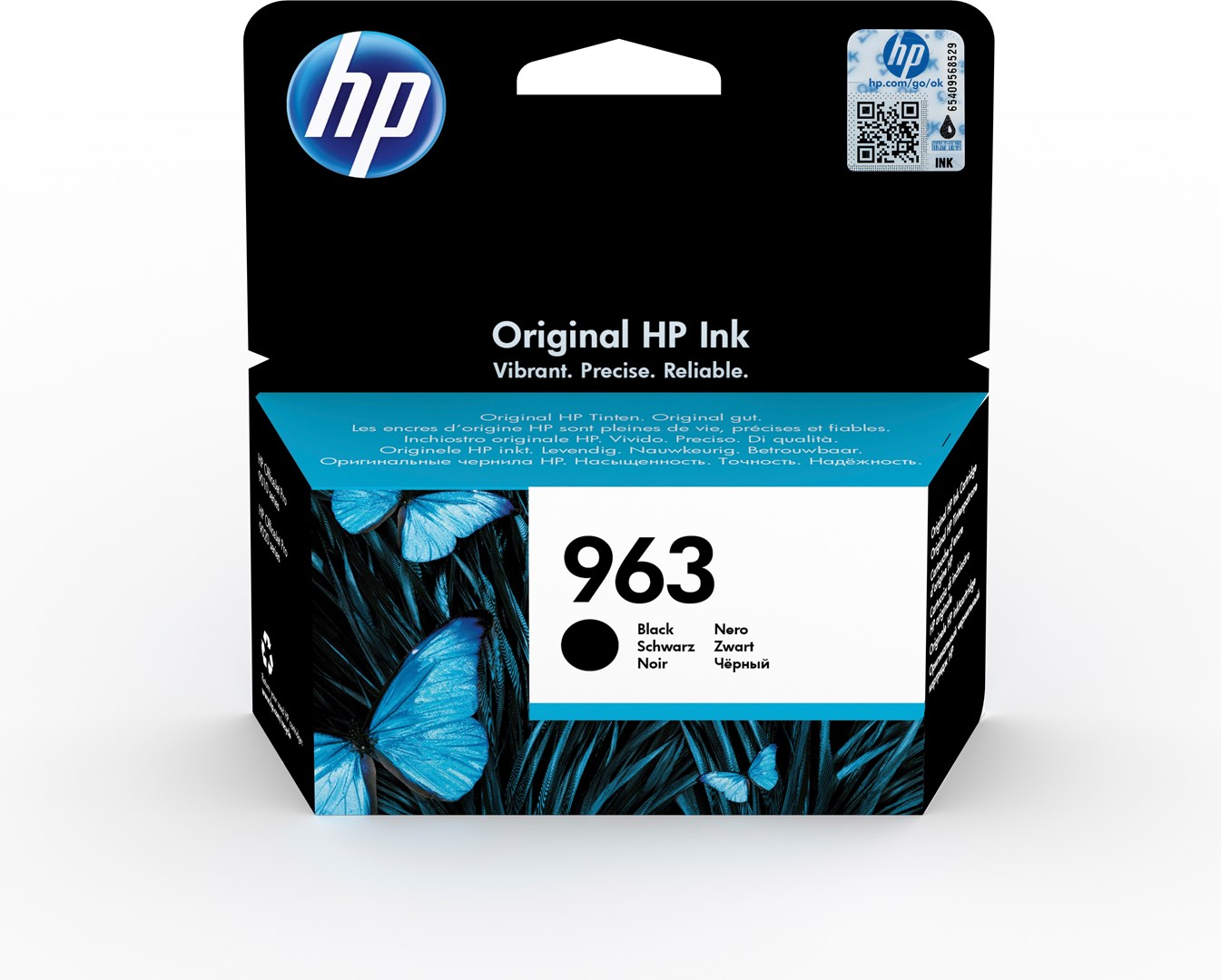 Osta tuote HP 963 alkuperäinen musta mustepatruuna verkkokaupastamme Korhone 10% alennuksella koodilla KORHONE